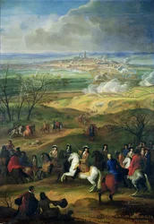 Belägringen av Mons av Ludvig XIV (1638-1715) 9 april 1691